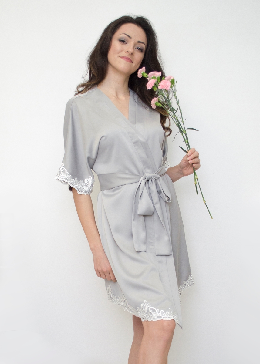 DELTANE LACE TRIM ROBE