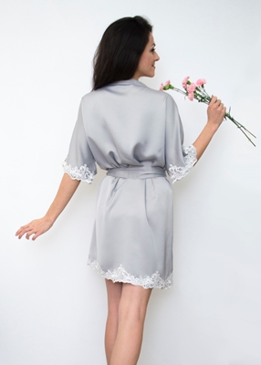 DELTANE LACE TRIM ROBE