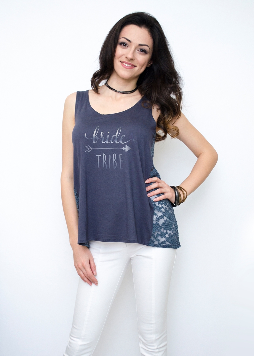 GREY BACHELORETTE PARTY TANK TOP